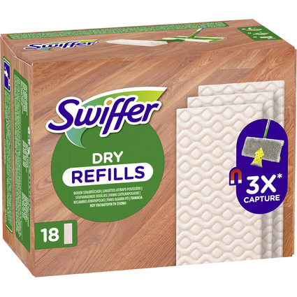 Swiffer Serpillre  sec "bois & parquet", pack de rechange