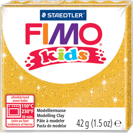 FIMO Pte  modeler,  cuire, 42 g, or scintillant