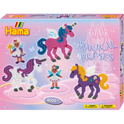 Hama Perles  repasser midi "chevaux magiques", cadeau