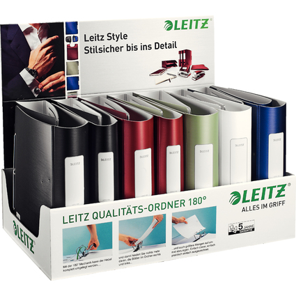 LEITZ Classeur Active Style, 180 degrs, prsentoir de 15,