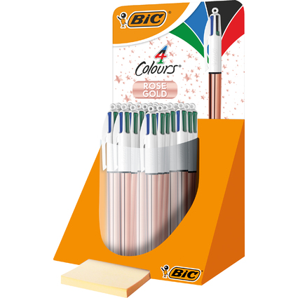 BIC Stylo  bille rtractable 4Colours Shine prsentoir