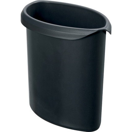 HAN Insert  dchets MOON, PP, 6 litres, sans couvercle,noir