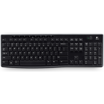 Logitech Tastatur K270, kabellos, schwarz