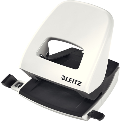 LEITZ Perforateur Nexxt 5008, en carton, blanc perle