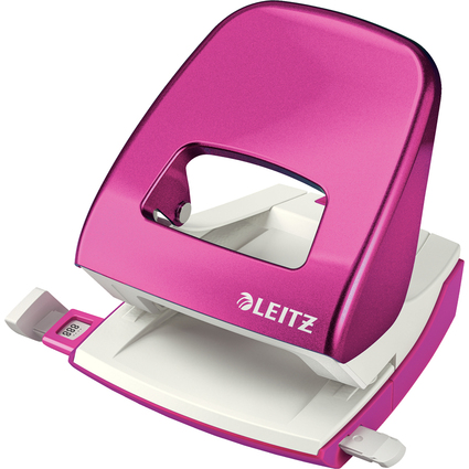 LEITZ Perforateur Nexxt 5008, en carton, rose mtallis