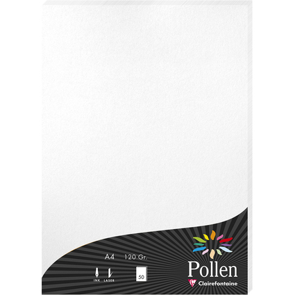 Pollen by Clairefontaine Papier A4, blanc iris