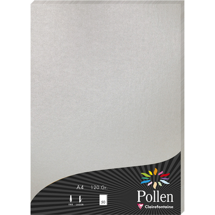 Pollen by Clairefontaine Papier A4, argent