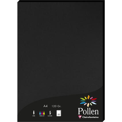 Pollen by Clairefontaine Papier A4, noir