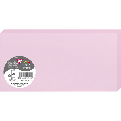 Pollen by Clairefontaine Carte double DL, rose drage