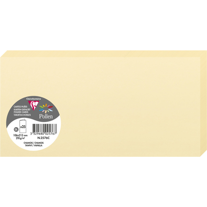 Pollen by Clairefontaine Carte double DL, chamois