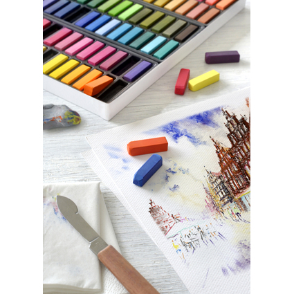 FABER-CASTELL Pastel tendre CREATIVE STUDIO, tui de 72