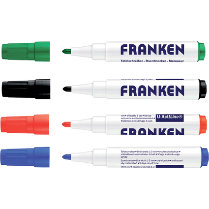 FRANKEN Marqueur pour tableau blanc U-ACT! Line, couleurs