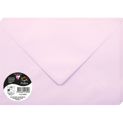 Pollen by Clairefontaine Enveloppes C5, rose drage