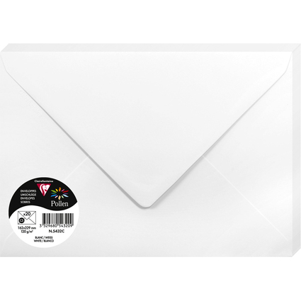 Pollen by Clairefontaine Enveloppes C5, blanc