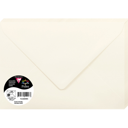 Pollen by Clairefontaine Enveloppes C5, blanc naturel