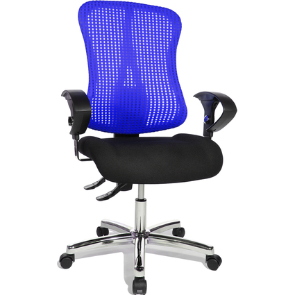 Topstar Chaise de bureau pivotante "Sitness 90", bleu,