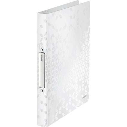 LEITZ Classeur  anneaux WOW, A4, PP, 2 anneaux, blanc