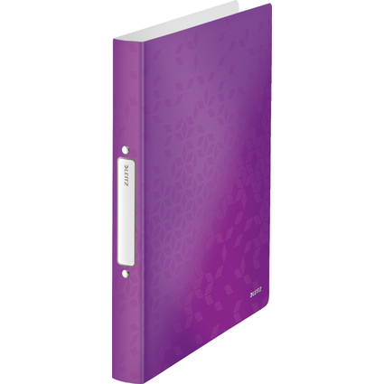 LEITZ Classeur  anneaux WOW, A4, PP, 2 anneaux, violet