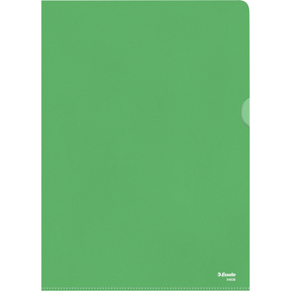 Esselte Pochette coins Standard, A4, PP grain, vert