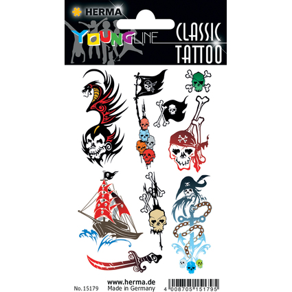 HERMA CLASSIC Tatouages "Colour Pirats"