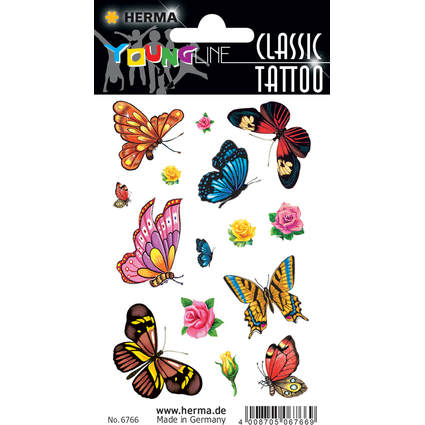 HERMA CLASSIC Tatouages "Colour Papillons"