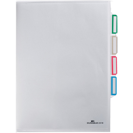 DURABLE Pochette d'organisation, A4, en PP, transparent