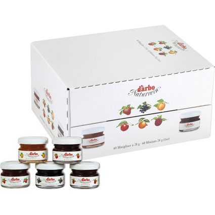 darbo Confiture dans un mini pot, carton d'assortiment