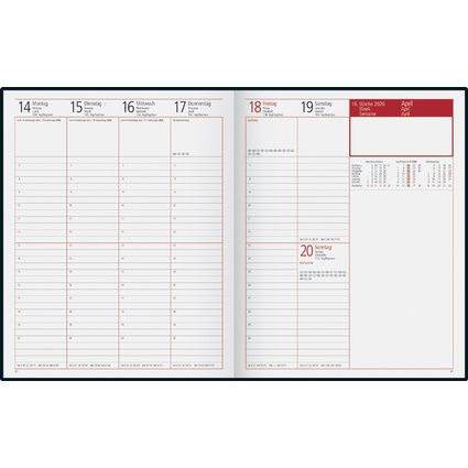 rido id Agenda planning "Manager TM Belnova", 2026, acajou