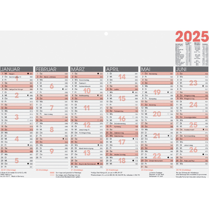 Glocken Tischkalender "Tafelkalender", 2025, DIN A4 quer