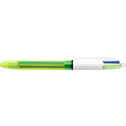 BIC Stylo  bille rtractable 4 Colours Fluo