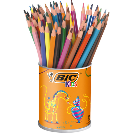 BIC KIDS Crayons de couleur Evolution ecolutions, bote de