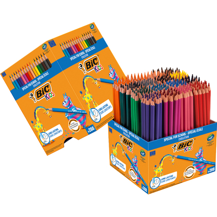 BIC KIDS Crayons de couleur Evolution ecolutions, bote en