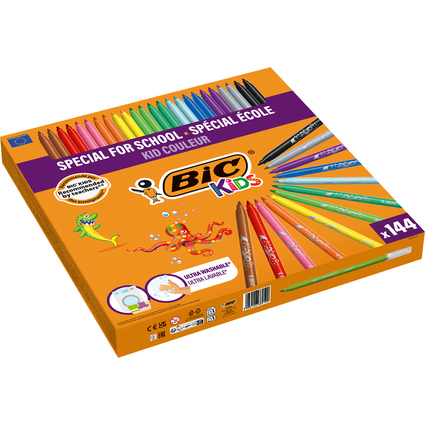 BIC KIDS Feutre Kid Couleur medium, garniture de 144