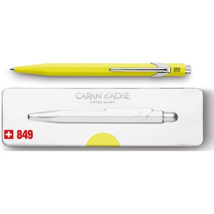 CARAN D'ACHE Stylo  bille 849 POPLINE FLUO, jaune