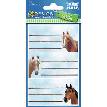 AVERY Zweckform Z-Design Etiquettes pour livres "Chevaux"