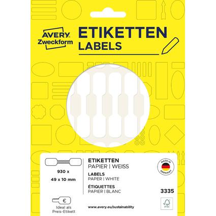 AVERY Zweckform Etiquette bijouterie, (L)49 x (H)10 mm