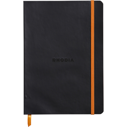 RHODIA Carnet souple RHODIARAMA, A6, lign, noir