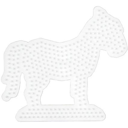 HAMA Plaque pour perles midi "cheval", blanc