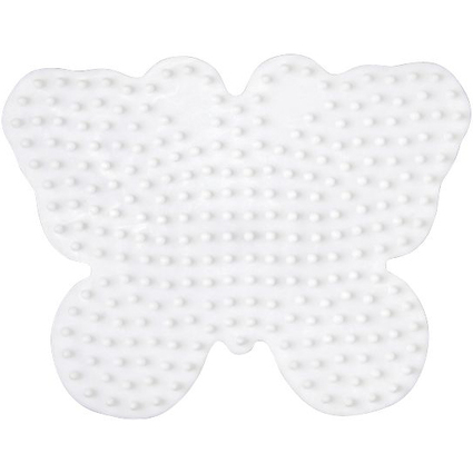 HAMA Plaque pour perles midi "papillon", blanc