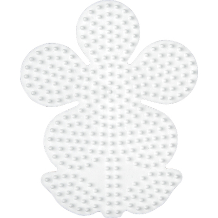 Hama Plaque pour perles "fleur", blanc