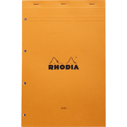 RHODIA Bloc agraf No. 20, format A4+, Seys, orange