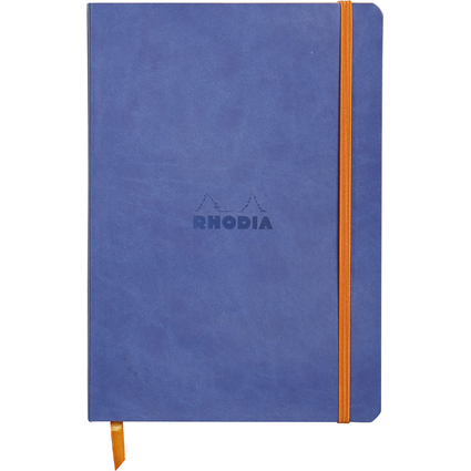 RHODIA Carnet souple RHODIARAMA, A5, lign, bleu saphir