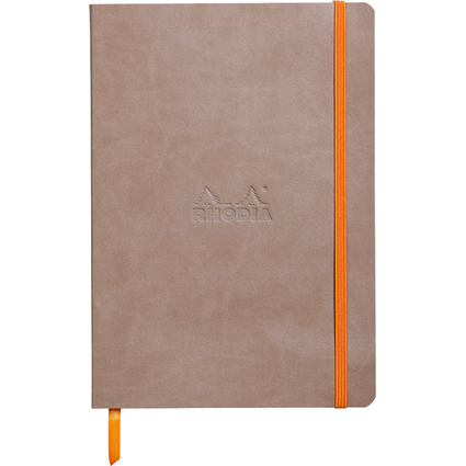 RHODIA Carnet souple RHODIARAMA, A5, quadrill, taupe