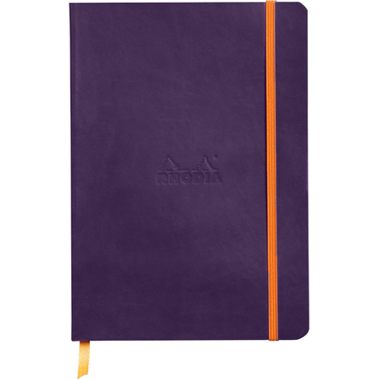 RHODIA Carnet souple RHODIARAMA, A5, quadrill, aubergine