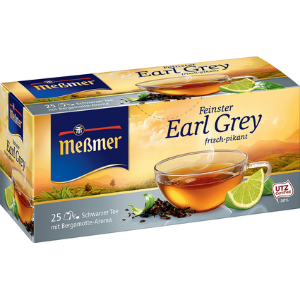 Memer Th noir "Earl Grey", paquet de 25