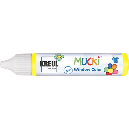 KREUL Window Color Pen "MUCKI", jaune, 29 ml