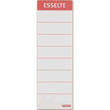 Esselte Etiquette pour dos de classeur, 60 x 190 mm, blanc