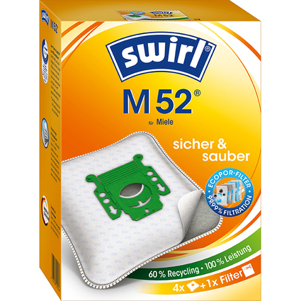 swirl Sac d'aspirateur M 52, avec filtre  MicroporPlus