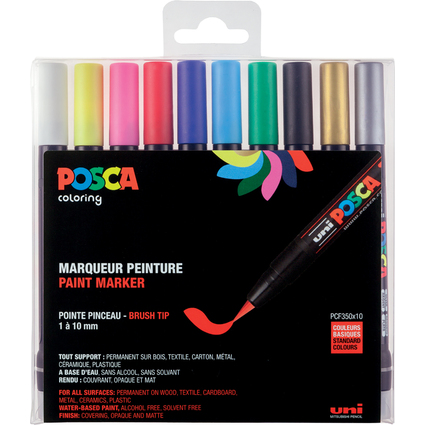 POSCA Marqueur  pigment PCF-350, tui de 10