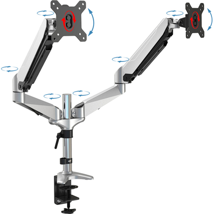 DIGITUS Bras pivotant pour moniteurs LCD/LED Dual, avec